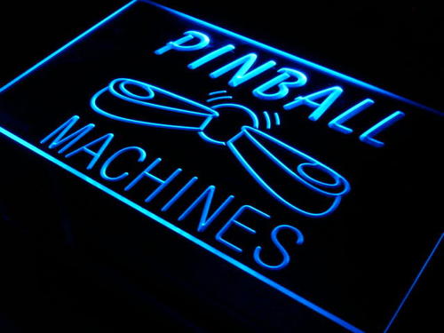 Pinball Machines Bar Beer Pub Neon Light Sign